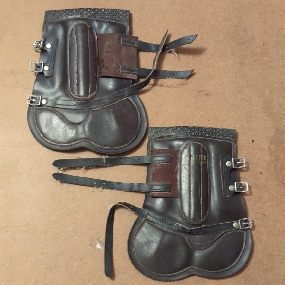 Brown Leather Horse Boots